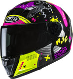 Full-Face Motorcycle Helmet Hjc Y10 Advanced Polycarbonate Mc3H Mika Size 08 M