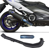 Complete Exhaust System Without Sound Certification Scream Titanium Black Carbon Cap - Termignoni Compatible With Yamaha Xp 560 T-Max Rc (2017-2023)