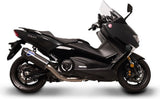 Complete Catalytic Exhaust System Without Sound Certification Scream Carbon Carbon Cap - Termignoni Compatible With Yamaha Xp 530 T-Max (2017-2019)