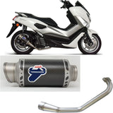 Complete Exhaust System Without Catalytic Converter And Without Sound Certification Gp Carbon - Termignoni Compatible With Yamaha N-Max 125 (2017-2020)