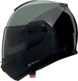 Flip-Up Travelling Motorcycle Helmet Nolan N100-6 Green Gray / Black / Anthracite Verniciatura Speciale 356 Size Xs