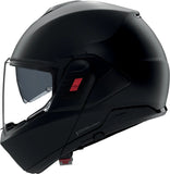 Flip-Up Travelling Motorcycle Helmet Nolan N120-1 Black / Flat Classico 302 Size Xxl