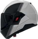 Flip-Up Travelling Motorcycle Helmet Nolan N120-1 Pearl / Black / Grey Verniciatura Speciale 356 Size Xxs