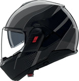 Flip-Up Travelling Motorcycle Helmet Nolan N120-1 Lava Grey / Black / Anthracite Fluente 361 Size Xl