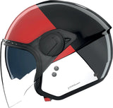 Urban Commuting Motorcycle Helmet Nolan N20-2 Visor Black / Red / Anthracite / White Blocco 353 Size S