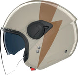 Urban Commuting Motorcycle Helmet Nolan N20-2 Visor Ivory / Ochre Impeto 343 Size M