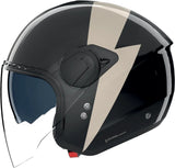 Urban Commuting Motorcycle Helmet Nolan N20-2 Visor Black / Ivory Impeto 344 Size Xxs