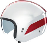 Urban Commuting Motorcycle Helmet Nolan N20-2 White / Red Dolce Vita 347 Size Xxl