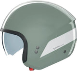 Urban Commuting Motorcycle Helmet Nolan N20-2 Grey Green / White Dolce Vita 348 Size M