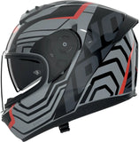Full-Face Speeding Motorcycle Helmet Nolan N60-6 Black / Grey / Red Eclettico 351 Size Xxl