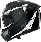 Full-Face Speeding Motorcycle Helmet Nolan N60-6 Black / White Sincrono 353 Size L