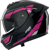 Full-Face Speeding Motorcycle Helmet Nolan N60-6 Black / Fuchsia Sincrono 354 Size M