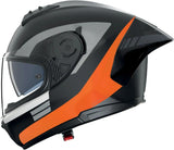 Full-Face Speeding Motorcycle Helmet Nolan N60-6 Sport Black / Orange Contrasto 357 Size Xxl