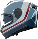Full-Face Speeding Motorcycle Helmet Nolan N80-8 Blue Gray / Deep Blue / White / Red Incline 352 Size Xxs