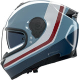 Full-Face Speeding Motorcycle Helmet Nolan N80-8 Blue Gray / Deep Blue / White / Red Incline 352 Size M