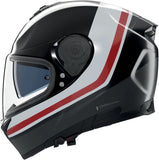 Full-Face Speeding Motorcycle Helmet Nolan N80-8 Black / Anthracite / White / Red Incline 353 Size Xxs