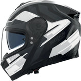 Full-Face Speeding Motorcycle Helmet Nolan N80-8 Schwarz / Weiß / Anthrazit Trittico 359 Size Xs