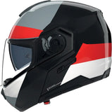 Flip-Up Travelling Motorcycle Helmet Nolan N90-3 06 Black / Red / Anthracite / White Blocco 353 Size Xxs
