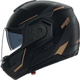 Flip-Up Travelling Motorcycle Helmet Nolan N90-3 06 Black / Anthracite / Gold Sincrono 351 Size L
