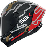 Full-Face Speeding Motorcycle Helmet Nolan X-804 Rs Ultra Carbon Carbon / Red / Gold Sbk 360 Size Xxl