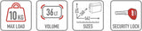 Monokey Trekker Alaska Aluminium Side Cases - 72 Lt Trekker Alaska Aluminium - Givi Compatible With Ktm 790 Adventure (2023-2025)