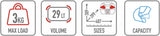 Monolock Black Tech Top Case - 29 Lt Technopolymer - Givi Compatible With Bmw R 1250 Rs (2019-2022)