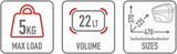 Monokey Black Side Cases - 44 Lt Technopolymer - Givi Compatible With Royal Enfield Himalayan 450 (2024)
