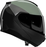 Flip-Up Travelling Motorcycle Helmet Nolan N100-6 Green Gray / Black / Anthracite Verniciatura Speciale 356 Size Xxl
