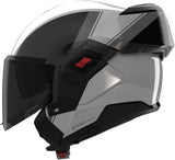 Flip-Up Travelling Motorcycle Helmet Nolan N120-1 Pearl / Black / Grey Verniciatura Speciale 356 Size M