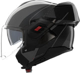 Flip-Up Travelling Motorcycle Helmet Nolan N120-1 Lava Grey / Black / Anthracite Fluente 361 Size Xl