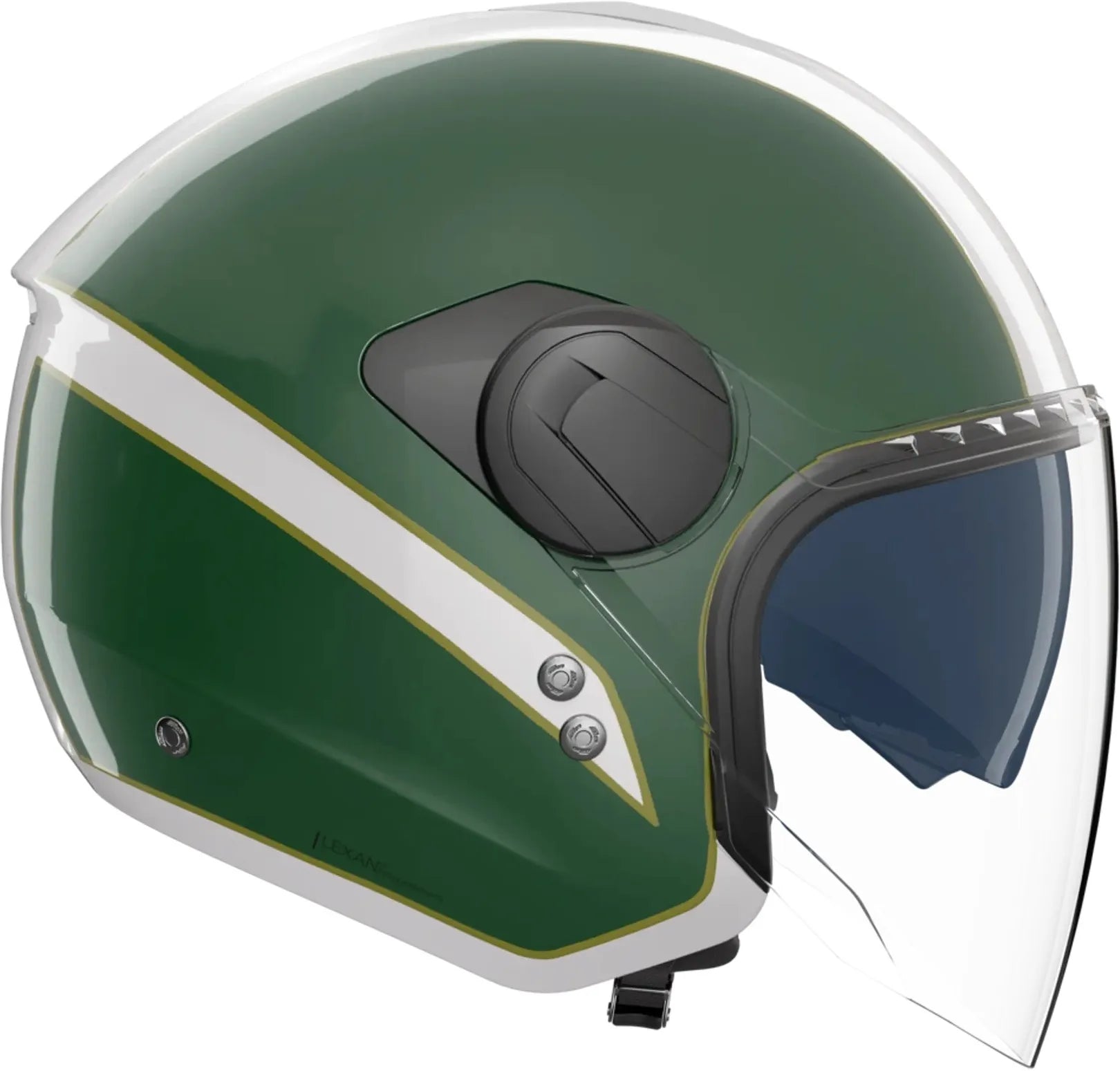 Urban Commuting Motorcycle Helmet Nolan N20-2 Visor White / Green / Red Tricolore 346 Size M