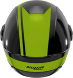 Urban Commuting Motorcycle Helmet Nolan N20-2 Visor Black / Impulse Green Dolce Vita 352 Size M