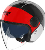 Urban Commuting Motorcycle Helmet Nolan N20-2 Visor Black / Red / Anthracite / White Blocco 353 Size Xl