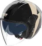 Urban Commuting Motorcycle Helmet Nolan N20-2 Visor Black / Ivory Impeto 344 Size Xxs