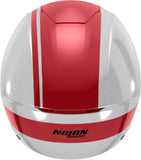 Urban Commuting Motorcycle Helmet Nolan N20-2 White / Red Dolce Vita 347 Size Xl