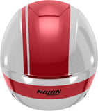 Urban Commuting Motorcycle Helmet Nolan N20-2 White / Red Dolce Vita 347 Size Xxl