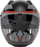 Full-Face Speeding Motorcycle Helmet Nolan N60-6 Black / Grey / Red Eclettico 351 Size S