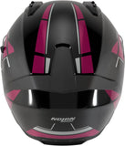 Full-Face Speeding Motorcycle Helmet Nolan N60-6 Black / Fuchsia Sincrono 354 Size Xxxl