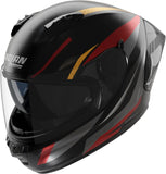 Full-Face Speeding Motorcycle Helmet Nolan N60-6 Sport Black / Red / Anthracite / Gold Lesmo 353 Size M