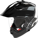 Flip-Up Travelling Motorcycle Helmet Nolan N70-2 X 06 White / Black / Grey Turbine 349 Size Xxl