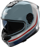 Full-Face Speeding Motorcycle Helmet Nolan N80-8 Blue Gray / Deep Blue / White / Red Incline 352 Size M