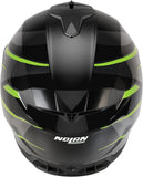 Full-Face Speeding Motorcycle Helmet Nolan N80-8 Black / Anthracite / Chrome Pulse Green Fervo 354 Size M