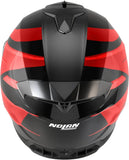 Full-Face Speeding Motorcycle Helmet Nolan N80-8 Black / Red Chrome Fervo 355 Size Xl