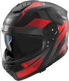 Full-Face Speeding Motorcycle Helmet Nolan N80-8 Black / Red / Anthracite Trittico 357 Size S
