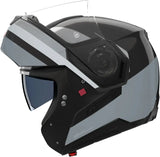 Flip-Up Travelling Motorcycle Helmet Nolan N90-3 06 Black / Silver / White Roboto 348 Size M