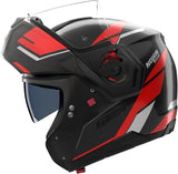 Flip-Up Travelling Motorcycle Helmet Nolan N90-3 06 Black / Red / White Sincrono 350 Size M