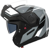 Flip-Up Travelling Motorcycle Helmet Nolan N90-3 06 Grey / Black / White Sincrono 352 Size Xxl
