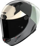 Full-Face Speeding Motorcycle Helmet Nolan X-804 Rs Ultra Carbon Carbon / Green Grey / Anthracite / Ivory Blocco 370 Size Xs